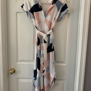 Geometric Print Dress